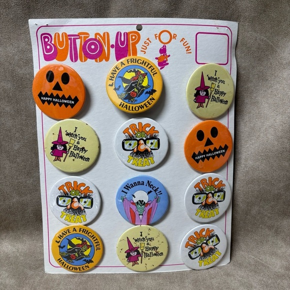Lot (12) Vintage 90’s Halloween Pin Buttons - Picture 5 of 5